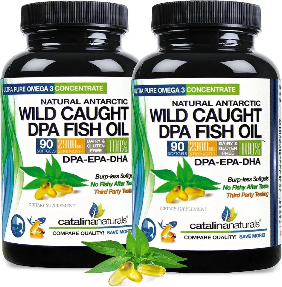 Wild Caught Omega-3 DPA Fish Oil 2900 mg 90 SoftGels D225662