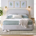 Queen Boucle Platform Bed I610141