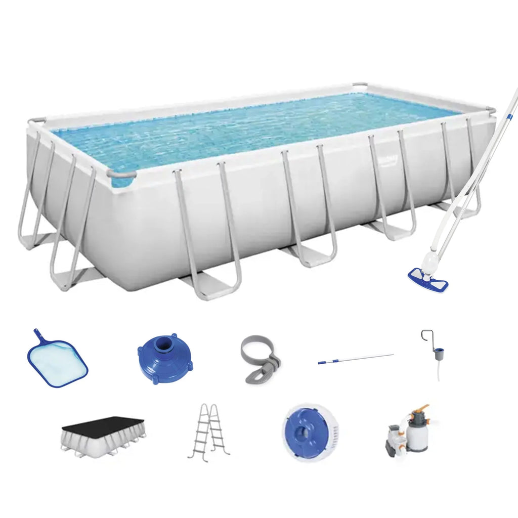 18ft x 9ft x 4ft Rectangular Above Ground Swimming Pool G8967