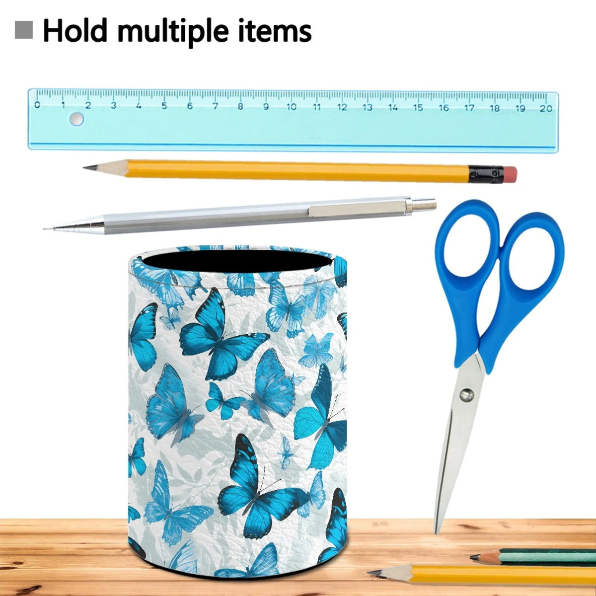 Leather Pencil Holder Desk Organizer L844