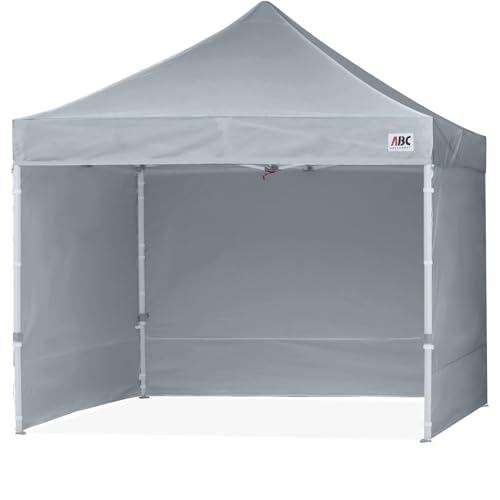 White 10x10 Pop Up Canopy Tent with Sidewalls U5937