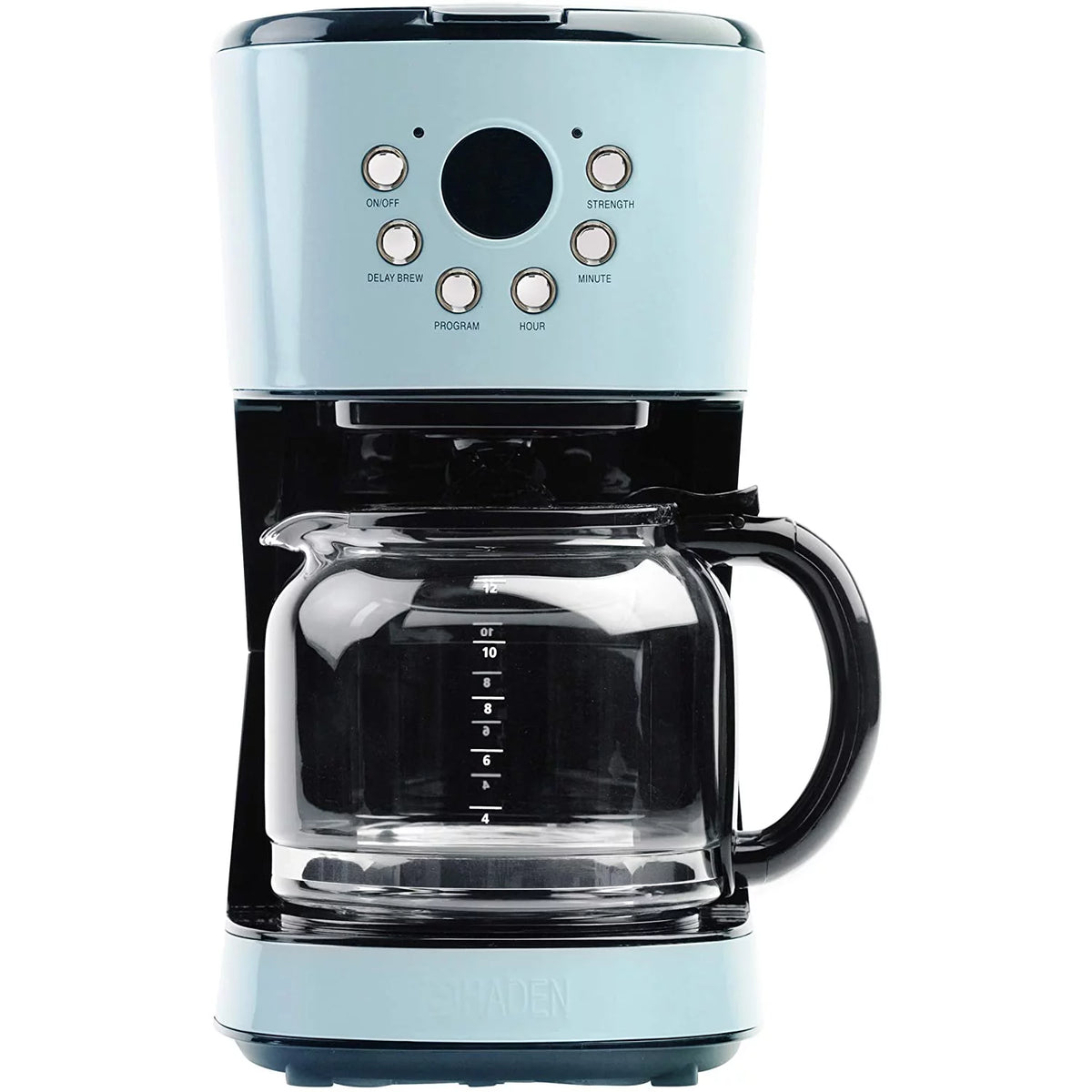 Blue 12 Cup Programmable Coffee Maker Q857
