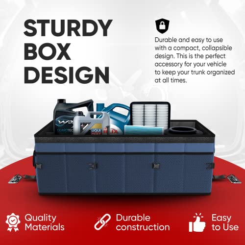 Collapsible Multi Compartment Car Trunk Organizer S11008