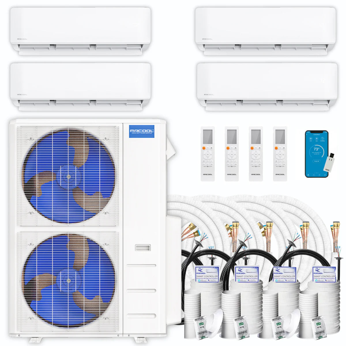 39,000 BTU 4 Zone Ductless Air Conditioner and Heat Pump B26864