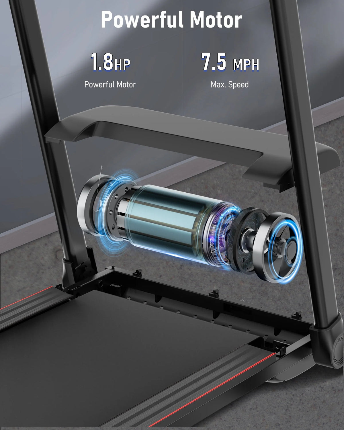 Folding Electric Treadmill with Bluetooth R578970