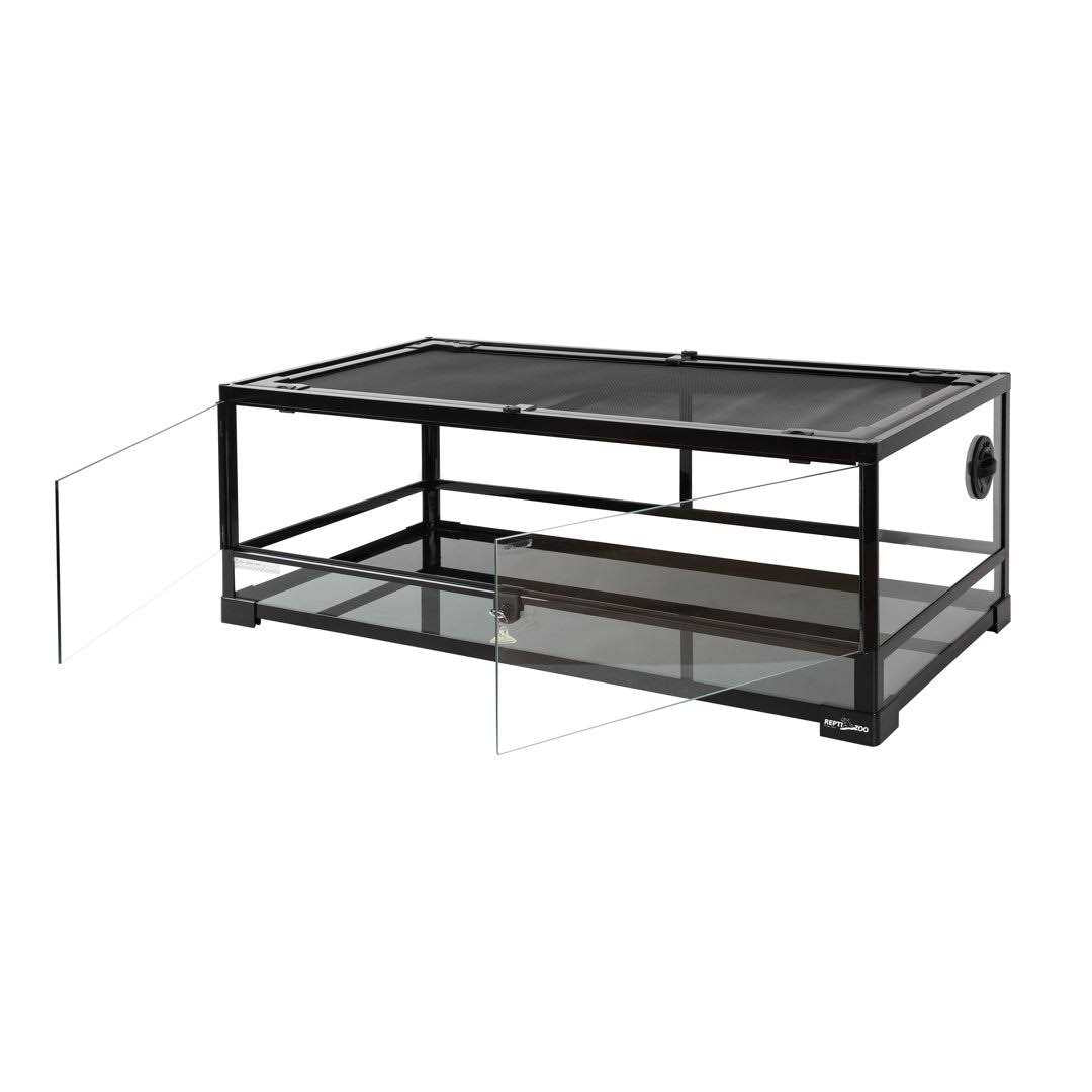 Glass Terrarium with Double Hinge Door 36 inch x 18 inch x 12.6 inch E681