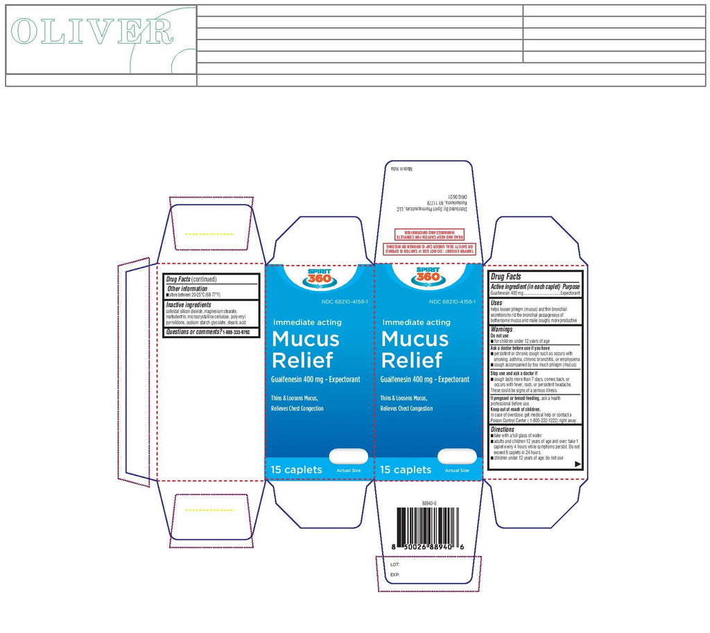 15 Caplets Mucus and Phlegm Relief Caplets C6832