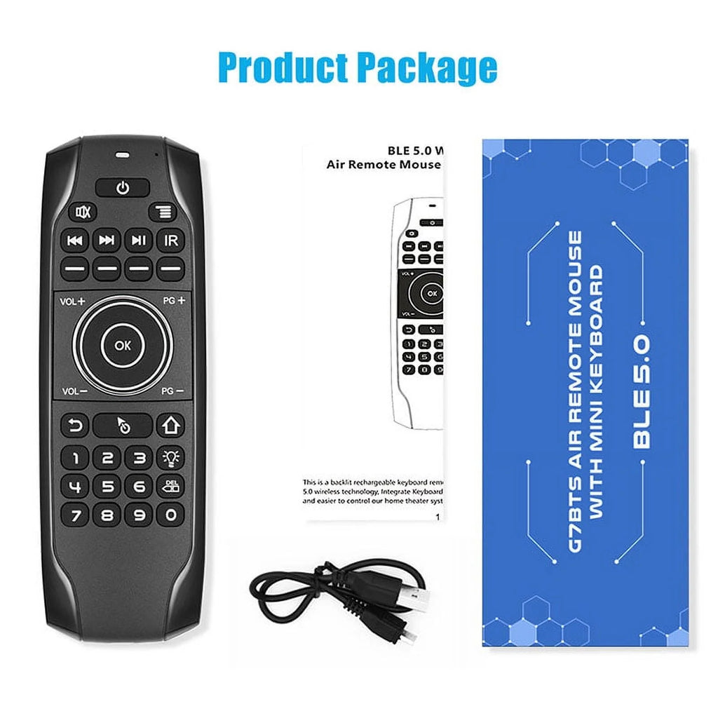 Air Mouse Gyroscope Mini Keyboard Backlight Wireless IR Learning Remote Control S8879