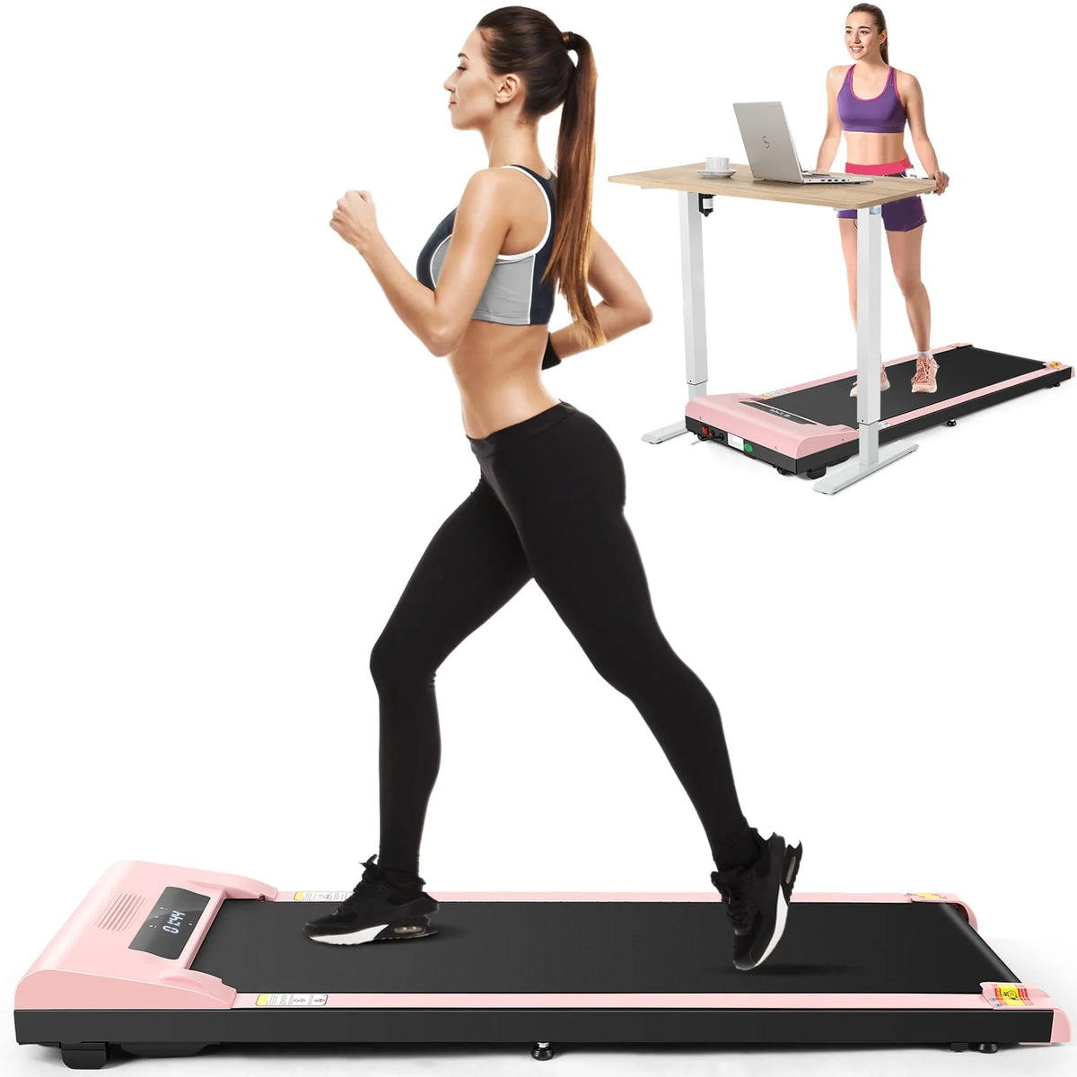 Walking Pad Treadmill 2.5HP Electric Jogging Running Machine U686135