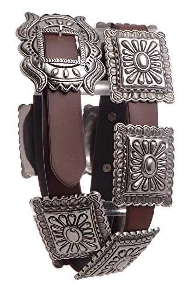Women's Metal Concho Belts J846101