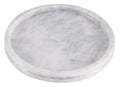 White 10 Inch Marble Round Serving Tray Z879183