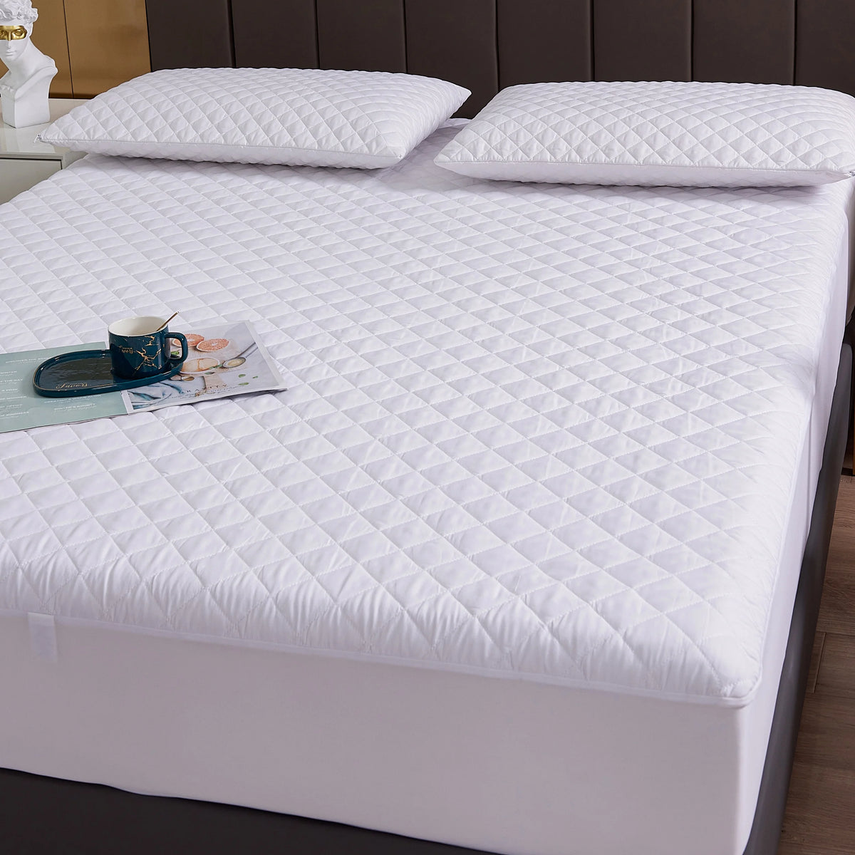 California King Waterproof Quilted Mattress Protector P69498