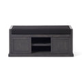 Acacia Wood Storage Bench with Cushion U503319