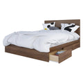 Queen Size Bedroom Set Walnut O965788