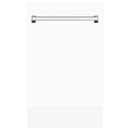 18 in. Top Control Tall Dishwasher in White Matte with 3rd Rack T6130