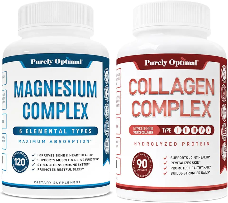 Magnesium Complex 120 Capsules and Multi Collagen Peptides Capsules X253
