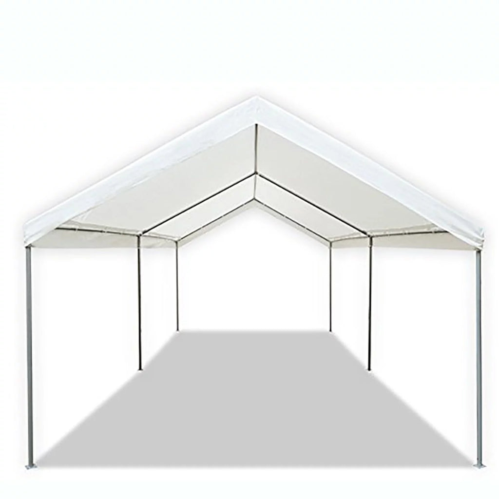 10' x 20' x 8.5' Metal Steel Frame & Polyester Top Carport Shelter H799397