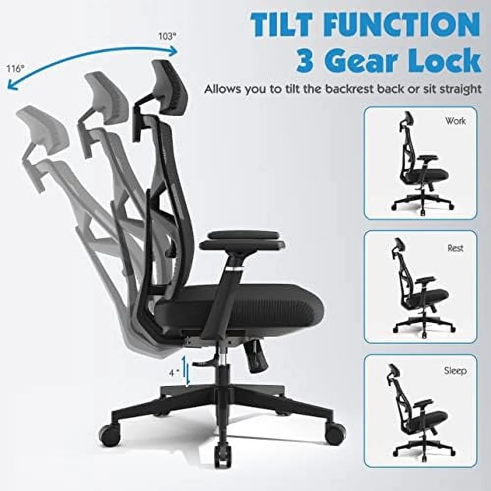 Ergonomic Mesh Office Chair with Lumbar Support M443759