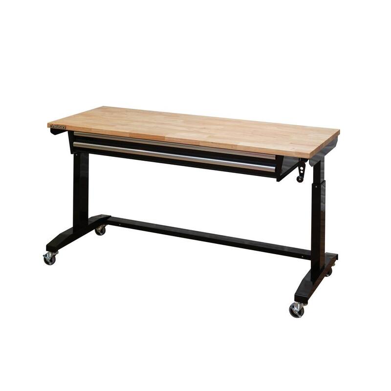 Adjustable Height Workbench Table with 2 Drawers N1137