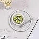 White 10 Inch Marble Round Serving Tray Z879183