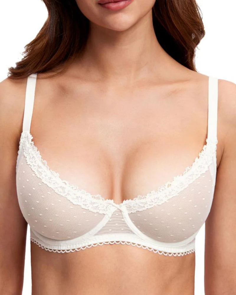 Women's Lace Balconette Bra I620
