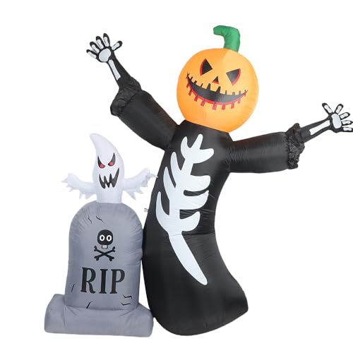 8FT Inflatable Halloween Decoration with Built-in LED Lights E29277