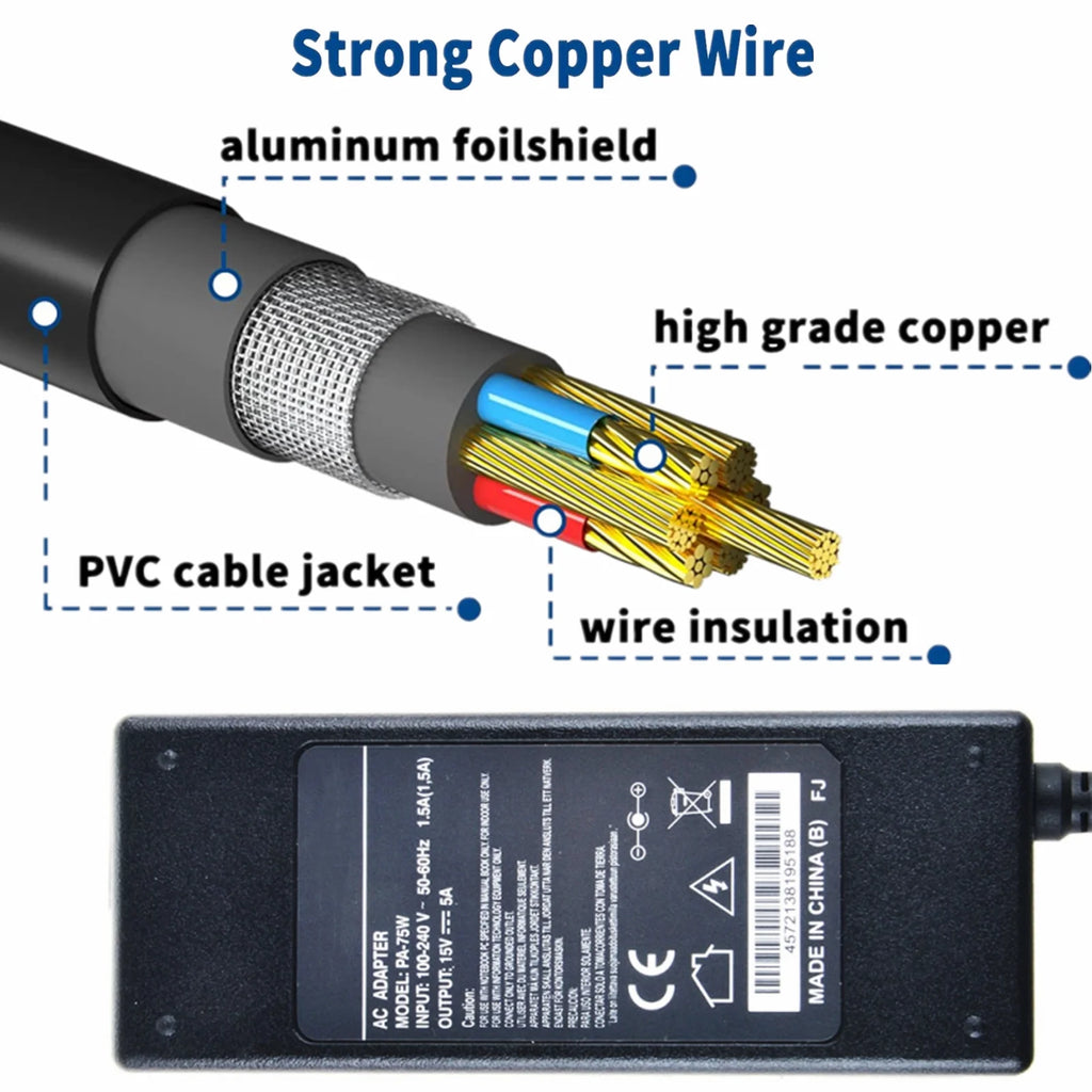 Compatible AC Adapter Charger Replacement Power Supply Cord T839