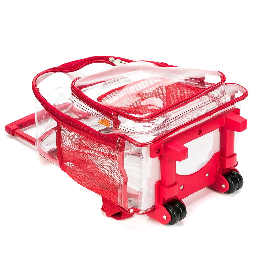 Clear 17" Rolling Backpack E23885