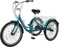 20/24/26 inch 7 Speed Adult Tricycles with Big Basket S522812
