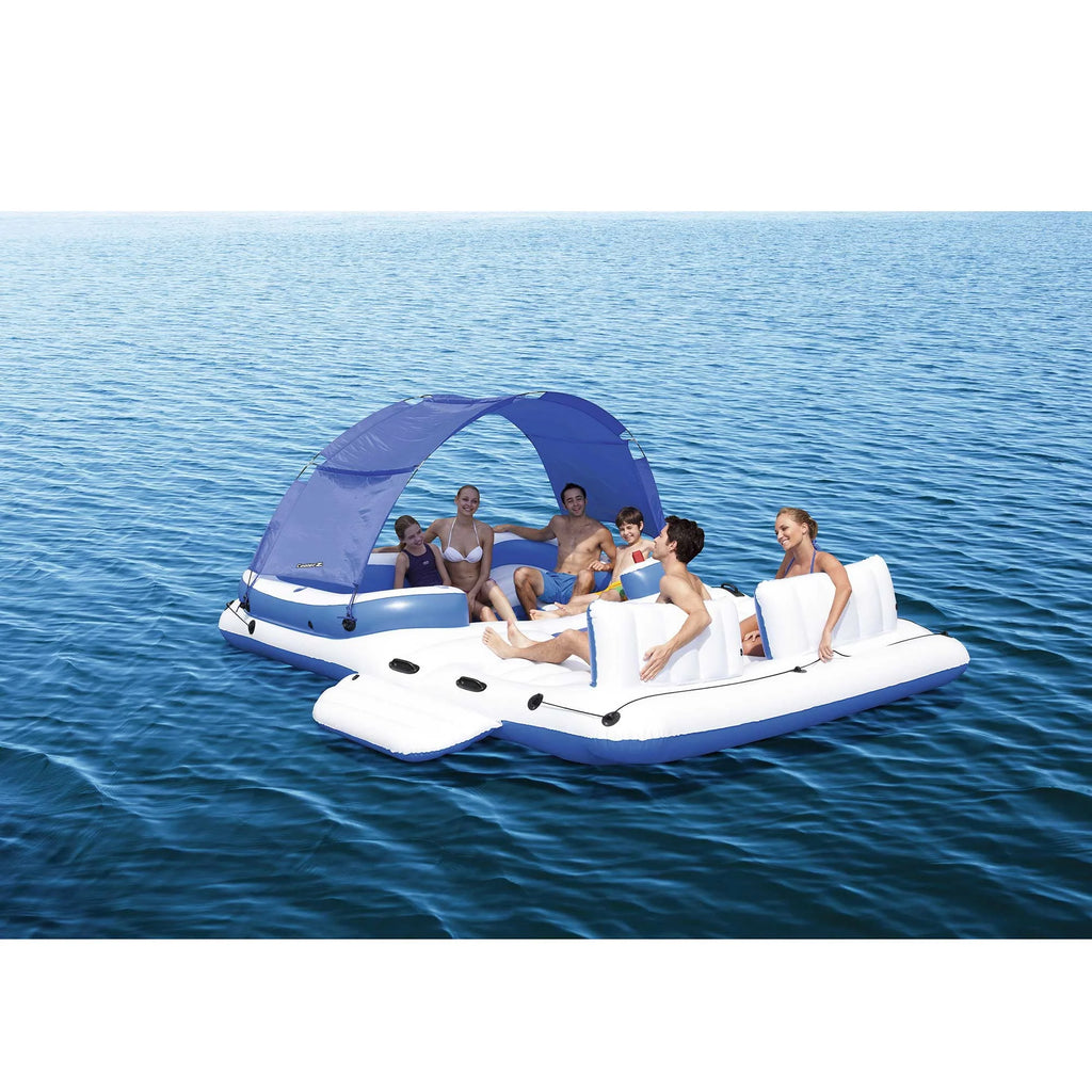 Inflatable Island Raft & 4 Person Lounger W942