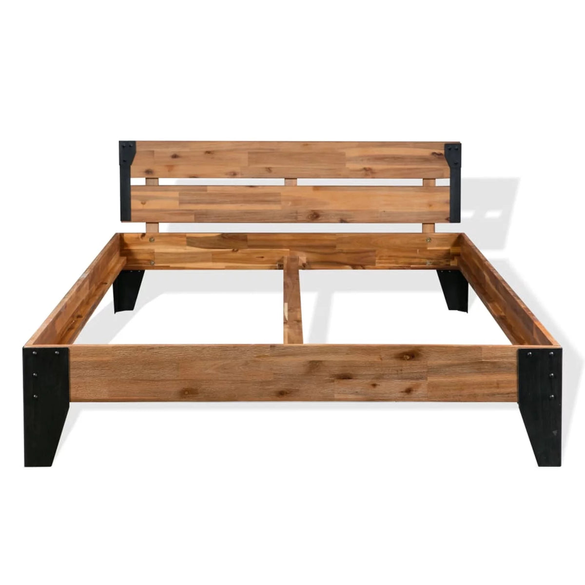 Solid Acacia Wood Steel Bed Frame Y599638
