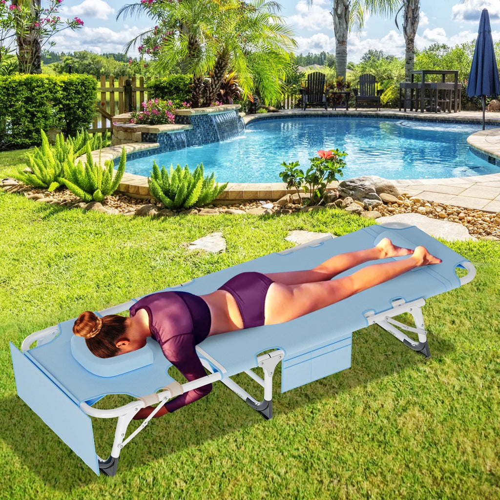 Adjustable Tanning Chair with Face & Arm Holes V440661
