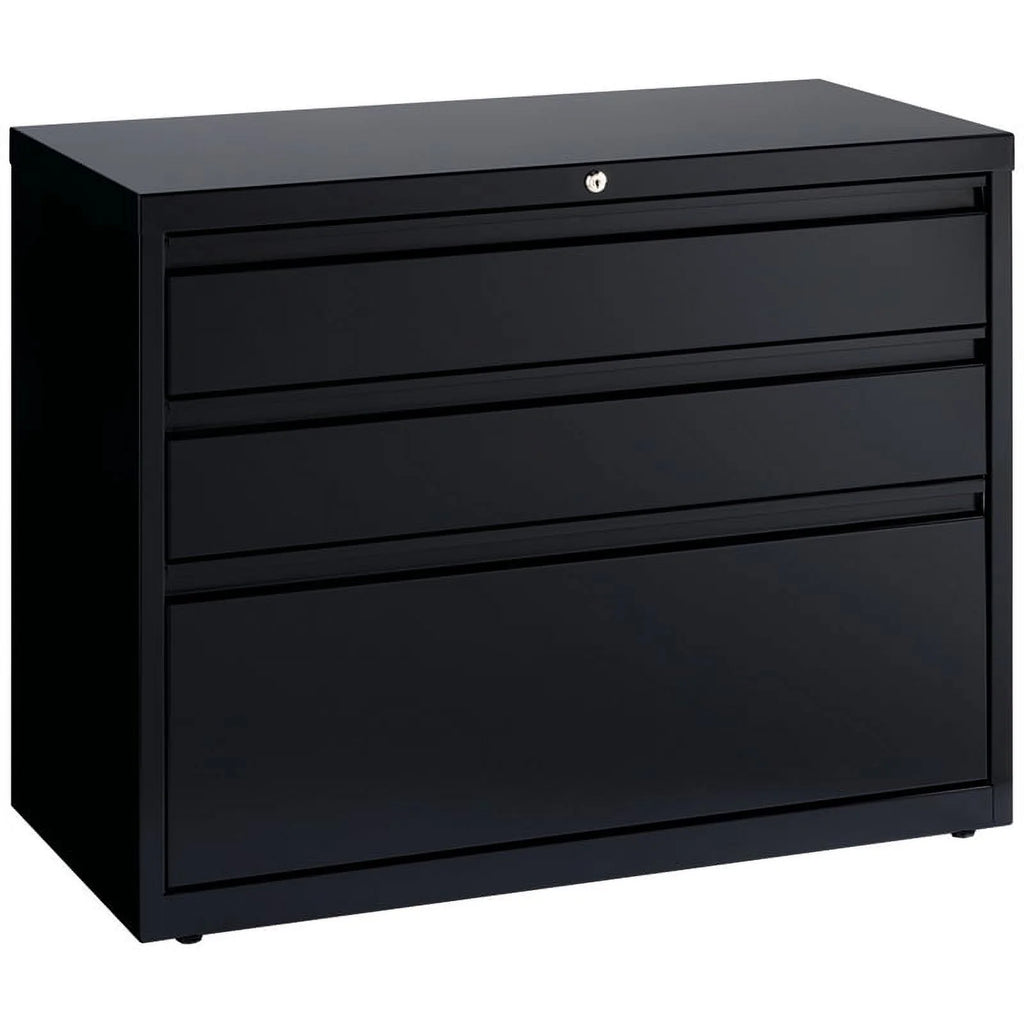 Black 3 Drawer Metal Lateral File Cabinet L949190