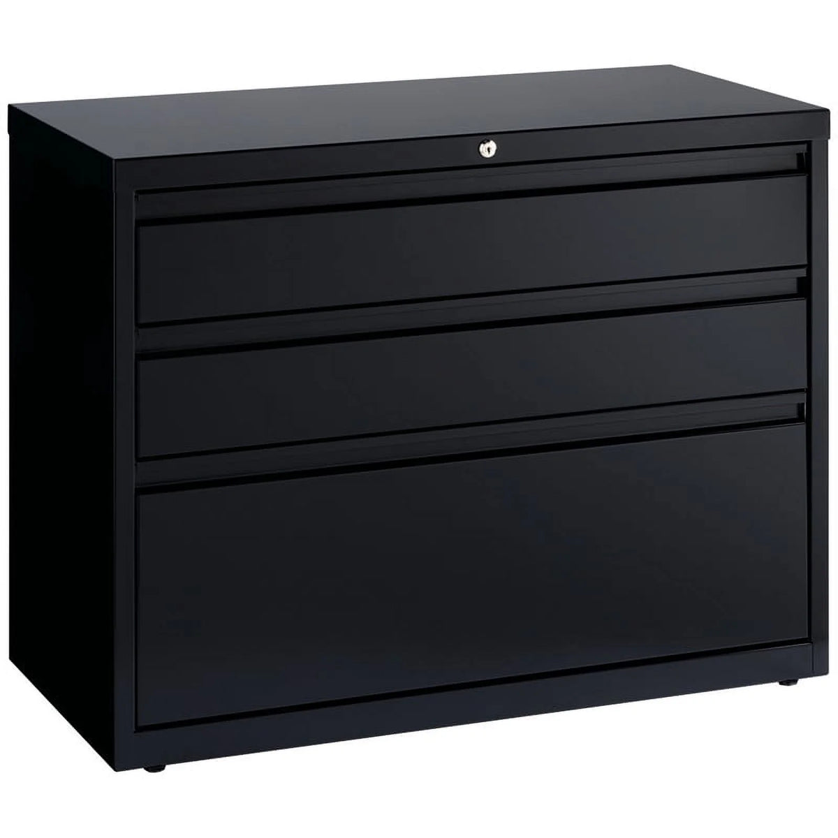 Black 3 Drawer Metal Lateral File Cabinet L949190