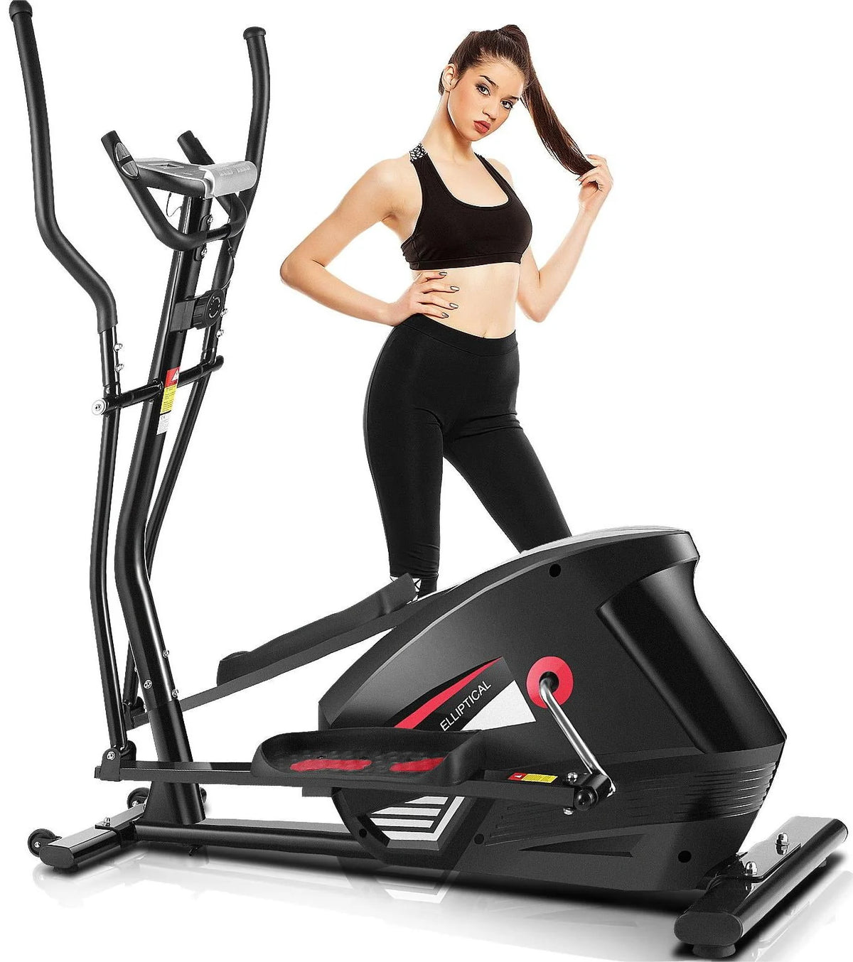 Elliptical Machine with 10 Levels Magnetic Resistance & LCD Display D4645