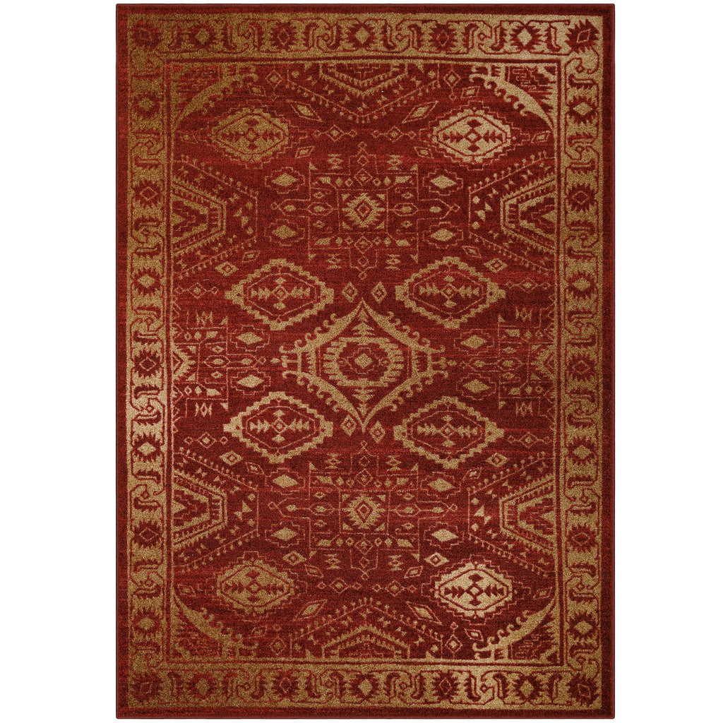 Red Gold 5' x 7' Area Rug N460842