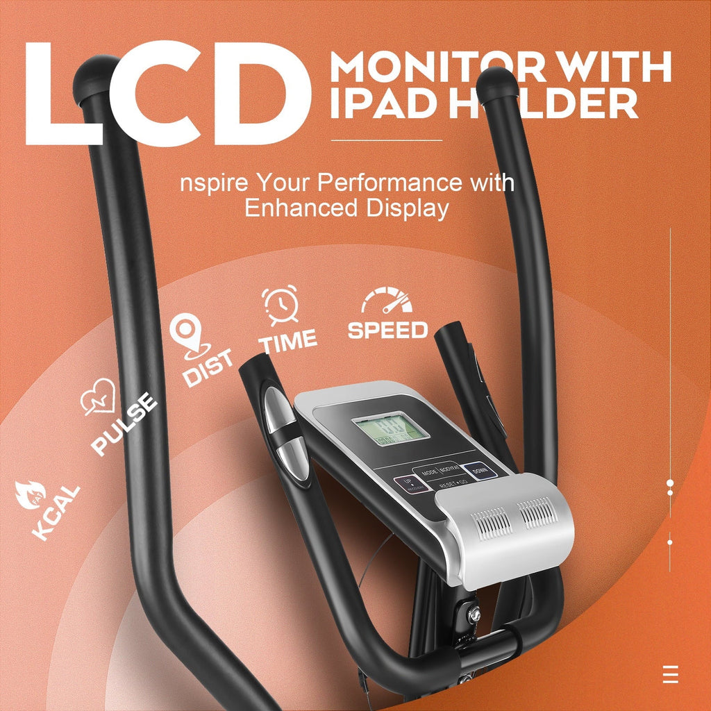 Elliptical Machine with 10 Levels Magnetic Resistance & LCD Display D4645