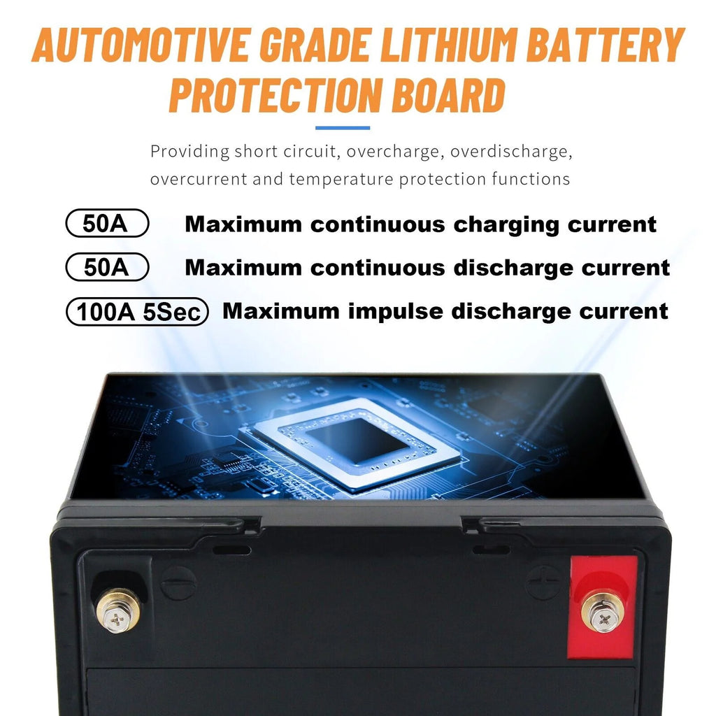 12V 50Ah LiFePO4 Lithium Battery Pack I28312