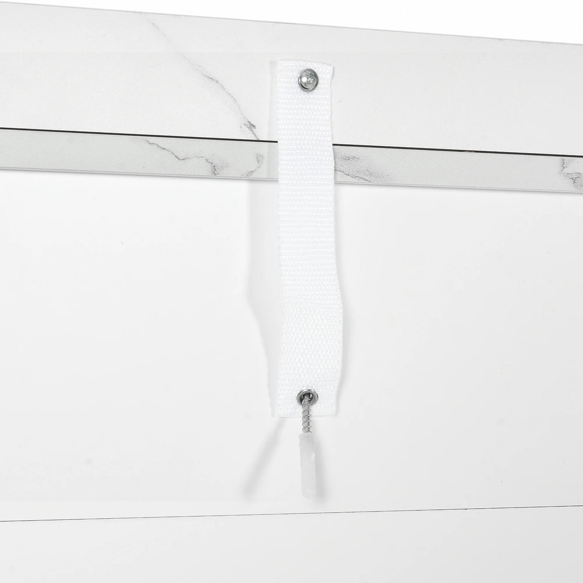 White Over The Toilet Storage Cabinet with Drawers and Adjustable Shelf X776115