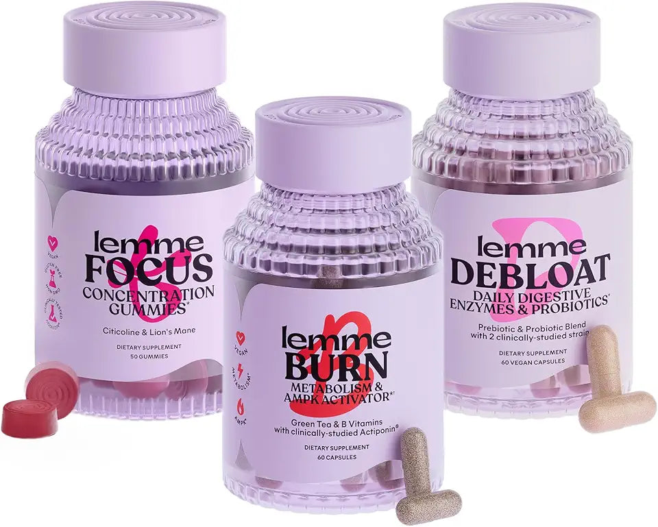 Metabolism & Fat Burning Capsules & Bloating & Gas Relief Capsules & Focus & Brain Health Gummies S26662