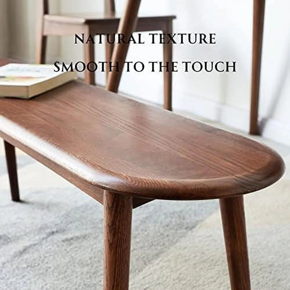 Solid Oak Wood Bench 47.24inch N47250
