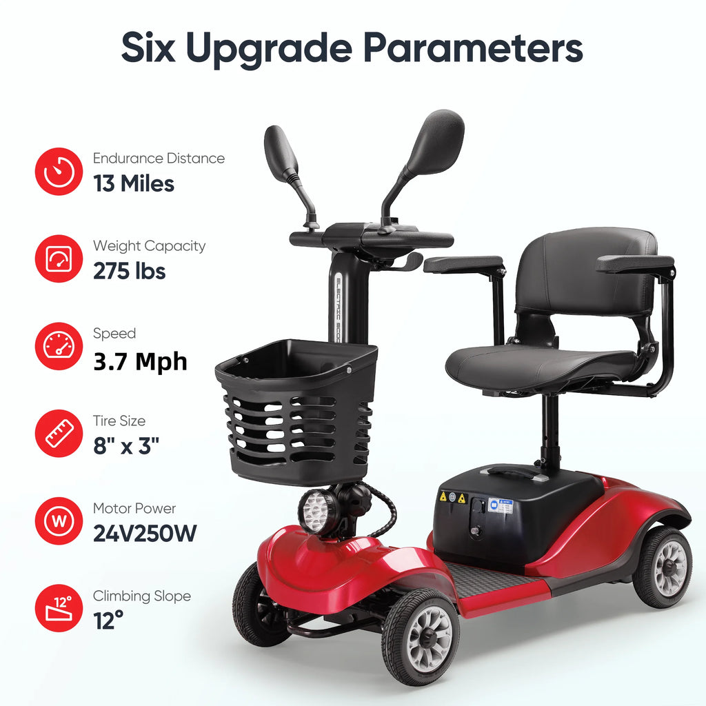 4 Wheels Folding Travel Mobility Scooter D670432