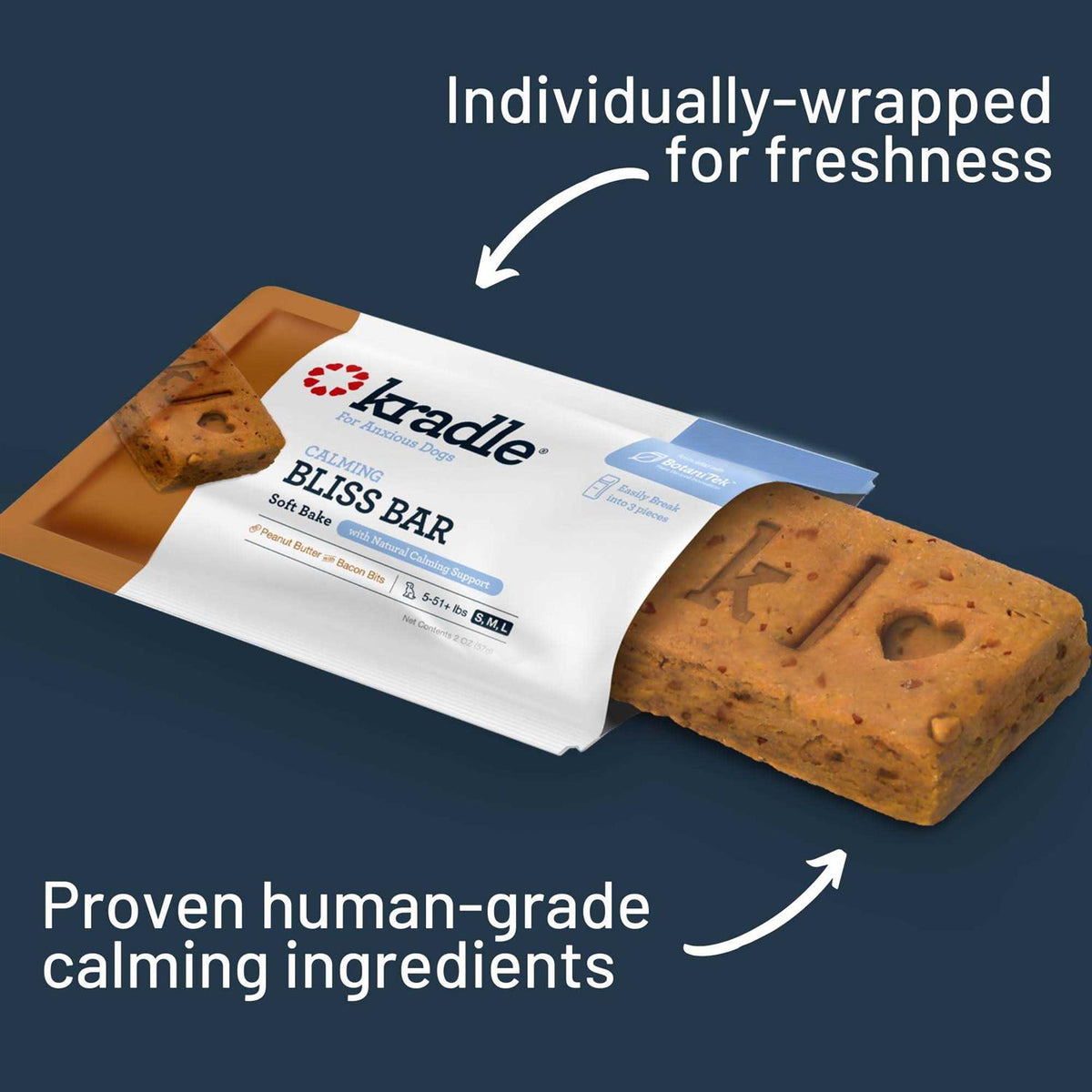 Peanut Butter Bacon Flavor Dog Bars X150130