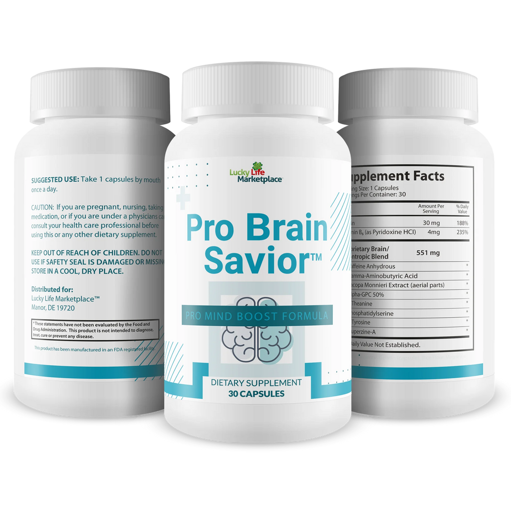 Nootropic Brain Supplement with Bacopa, Niacin, Caffeine + L-Theanine, GABA Y199