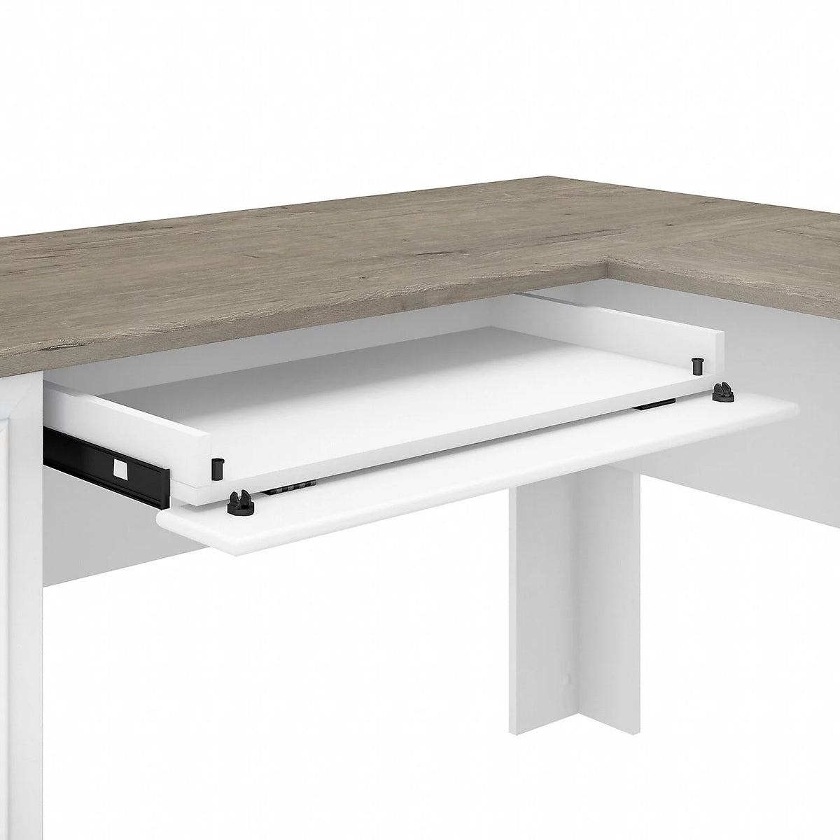 L Shaped Desk with Bookcase F365