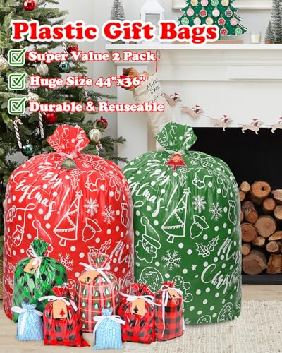 Assorted Sizes 34Pcs Christmas Gift Bags S56626