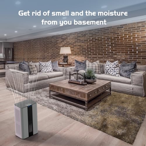 850 Sq.Ft 86OZ Water Tank Dehumidifier with Timer Auto Shut Off P559