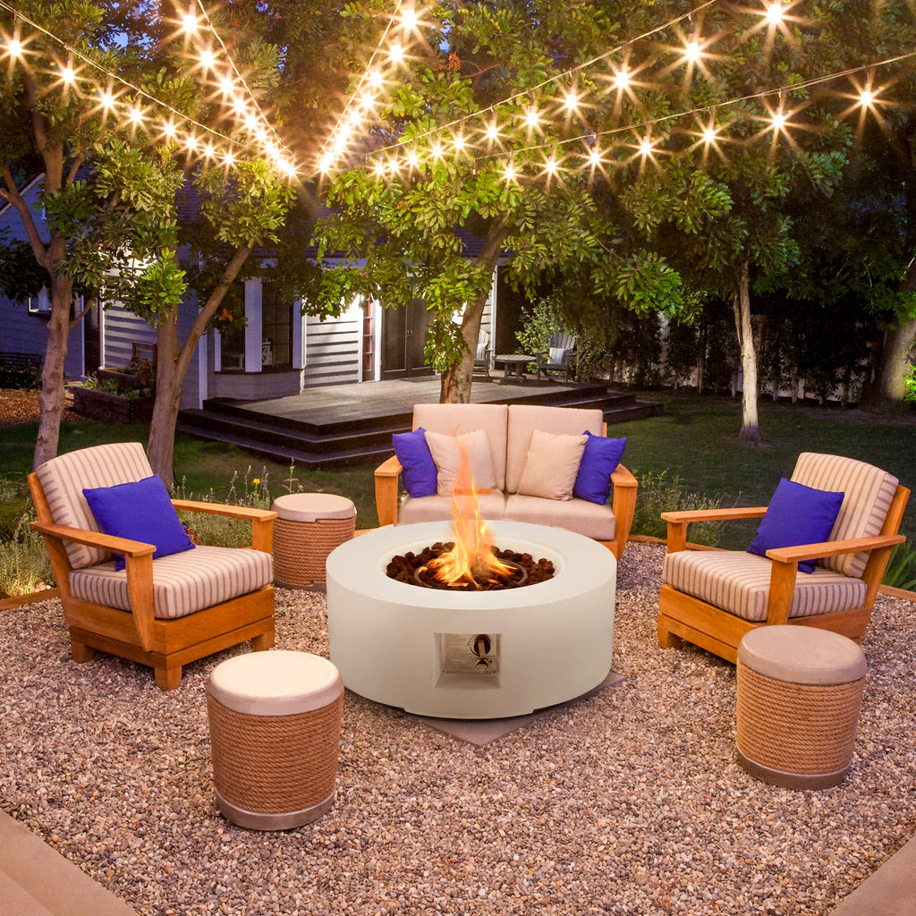 2-Piece Outdoor Propane Firepit Table Set B416939