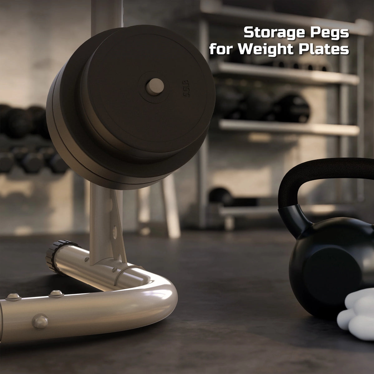 Adjustable Squat Rack 390lbs Weight Limit X53961