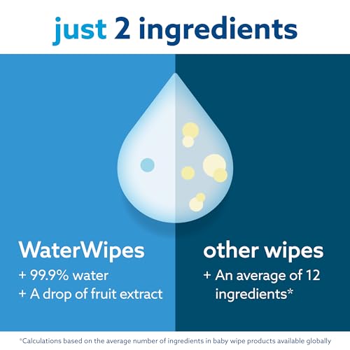 Plastic-Free Unscented Baby Wipes, 60 Count (Pack of 12) B778814